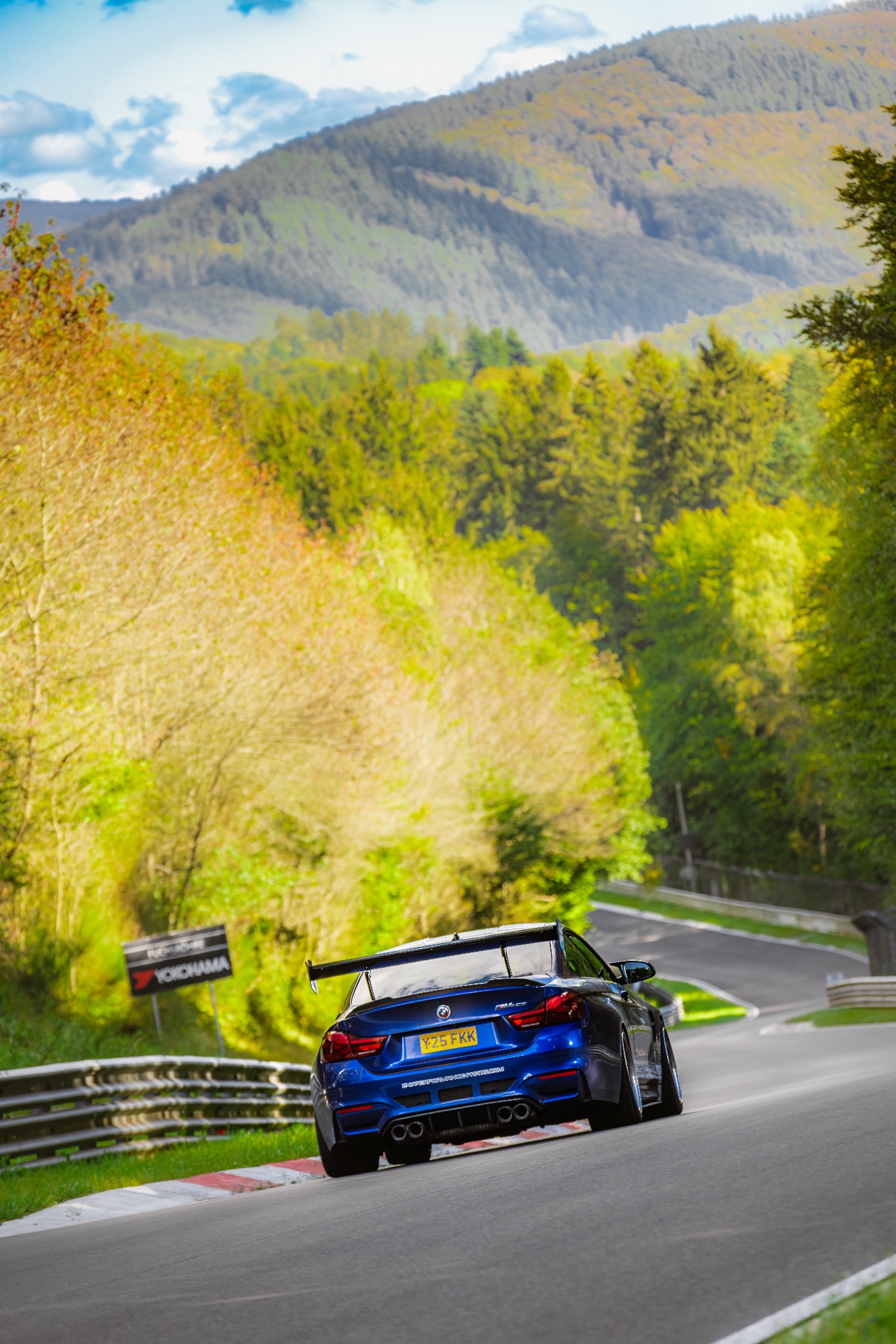 Car on track at the Nürburgring